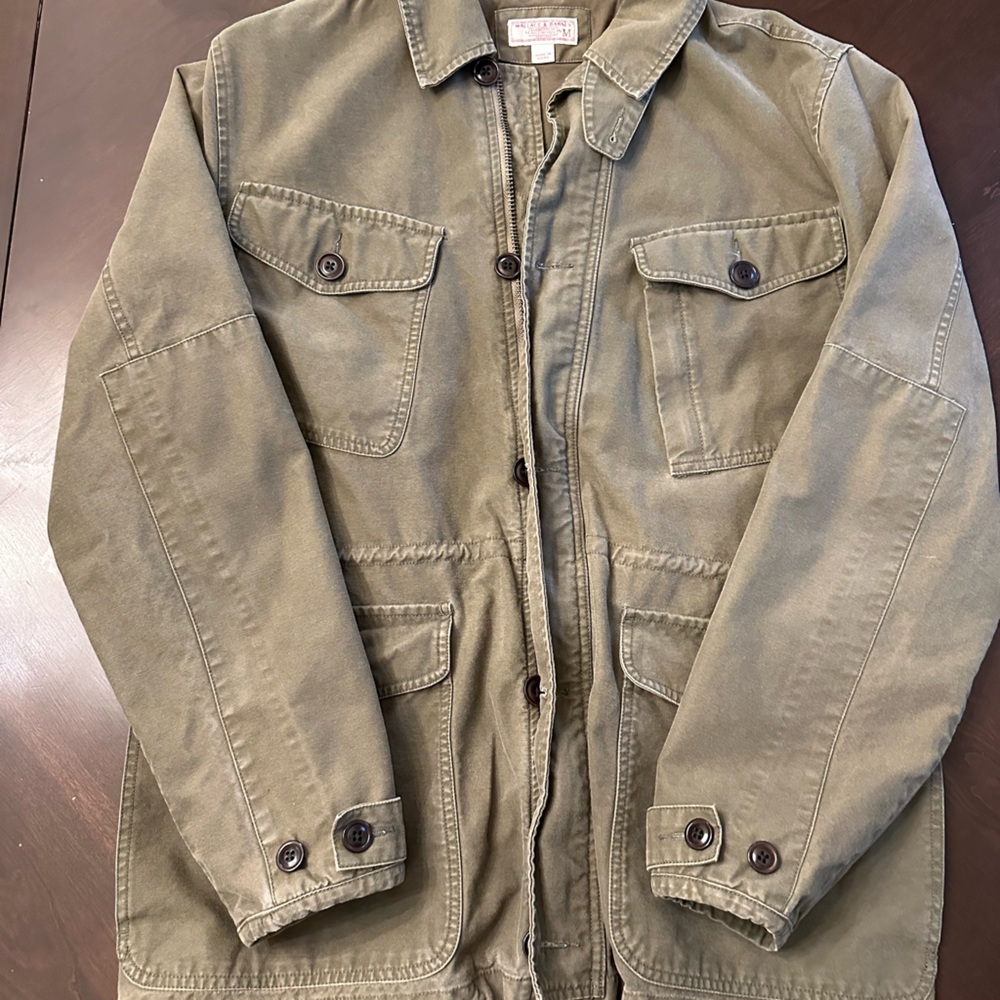 J. Crew: Wallace & Barnes European Combat Jacket in Olive Green